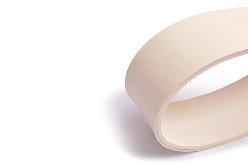 revestimento polia/cilindro tipo borracha bege texturizada